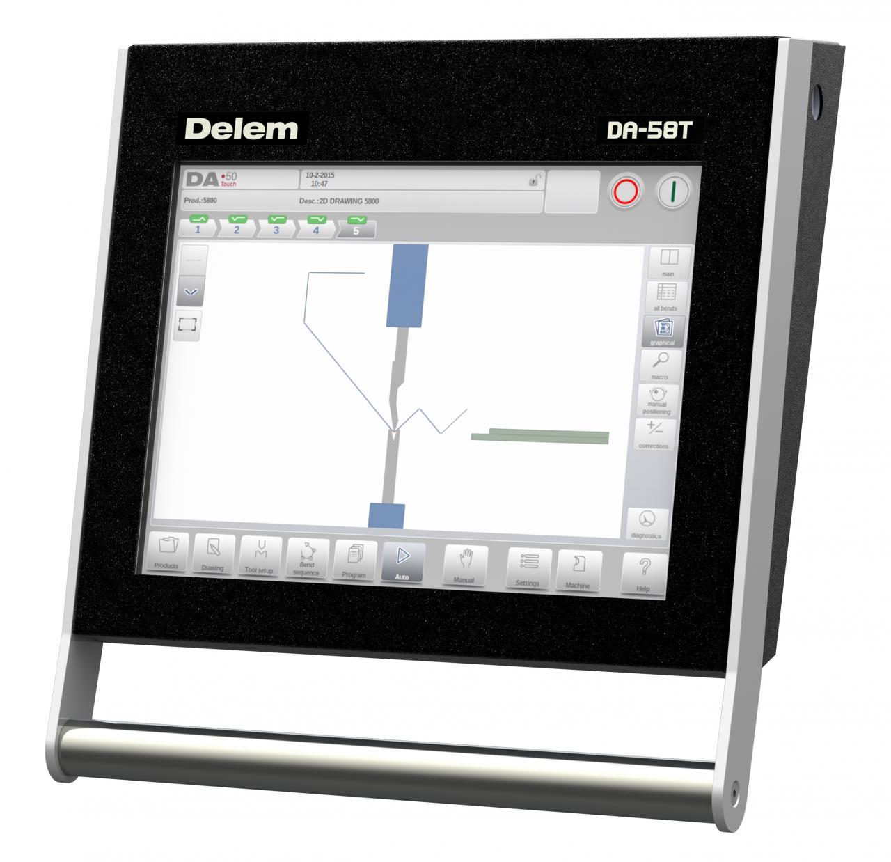 Контроллер Da-66t Cnc Гидравлический листогибочный пресс Цена с системой сенсорного экрана 3d